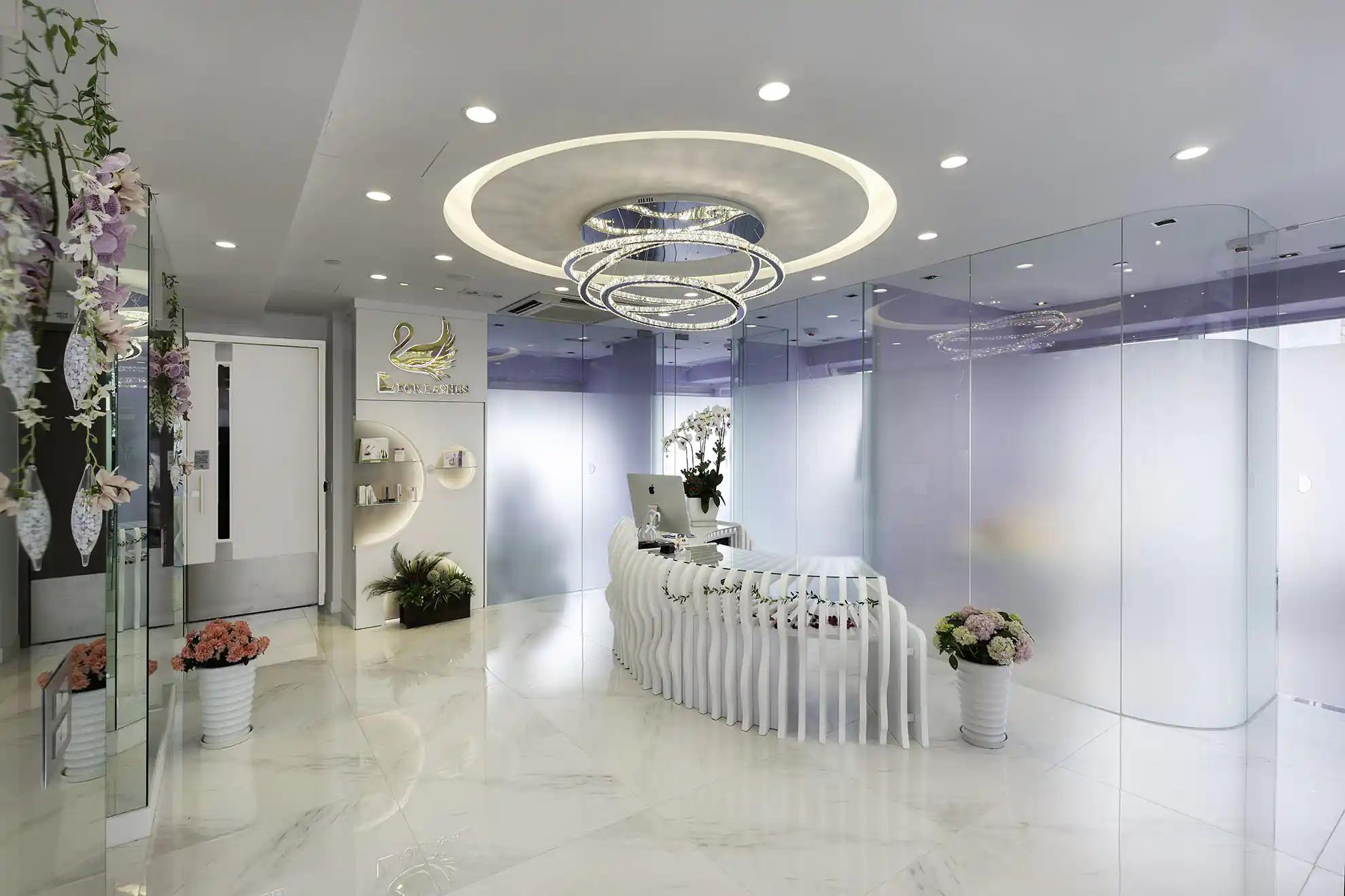 Reception hall of L for Lashes